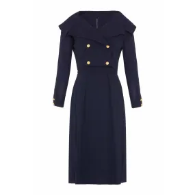 1960s Mr Mort Navy Dress and Jacket Suit