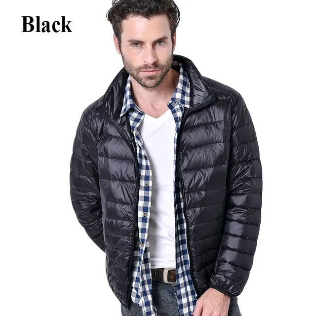 2018 Winter men Ultralight Jacket White Duck Down Jacket Men Down Jackets Outdoors Winter Male Casual down jacketCoat