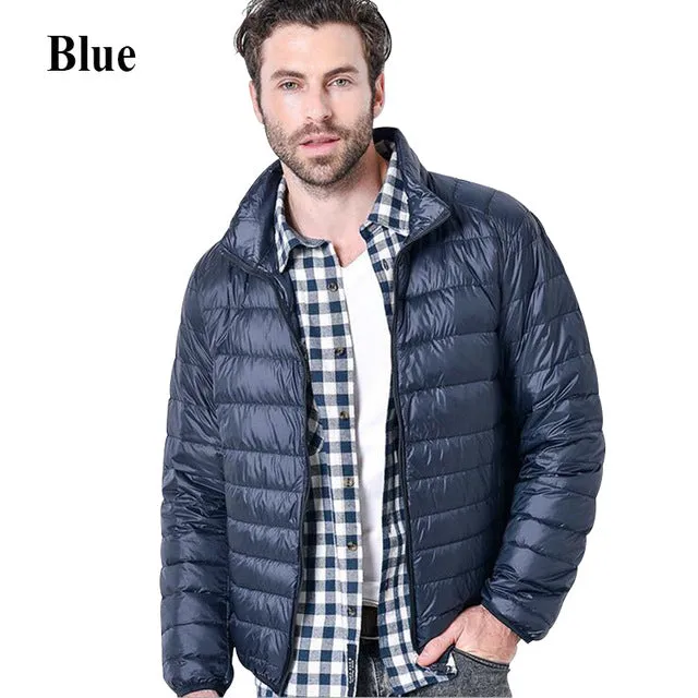 2018 Winter men Ultralight Jacket White Duck Down Jacket Men Down Jackets Outdoors Winter Male Casual down jacketCoat