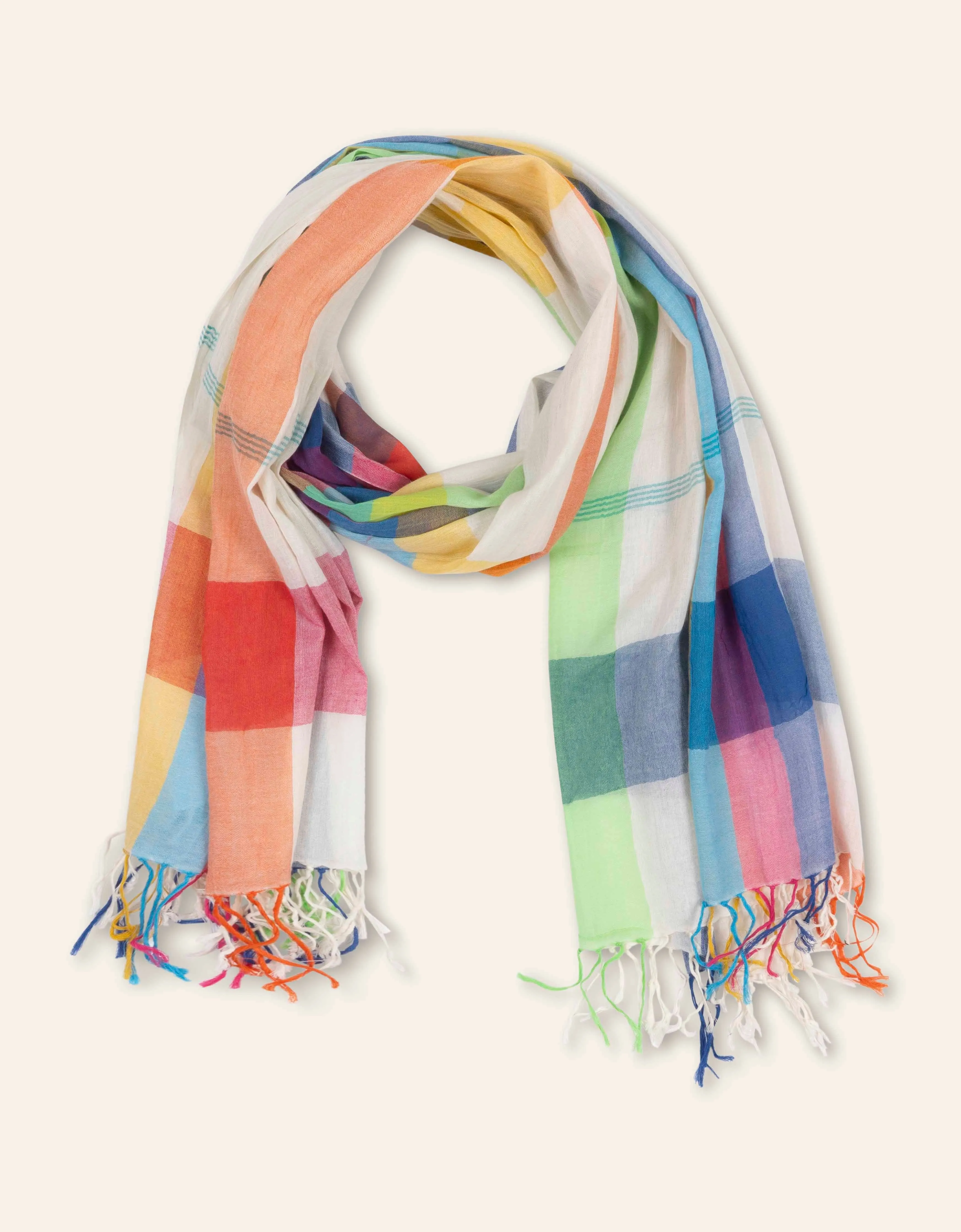 Acolour woven scarf