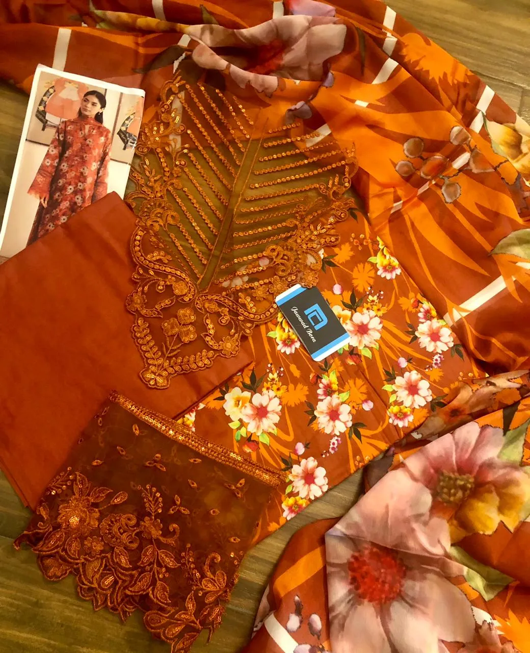 Afrozeh Lawn Suit