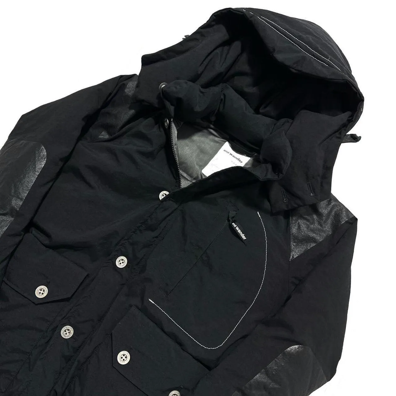 And Wander Black Down Puffer Jacket