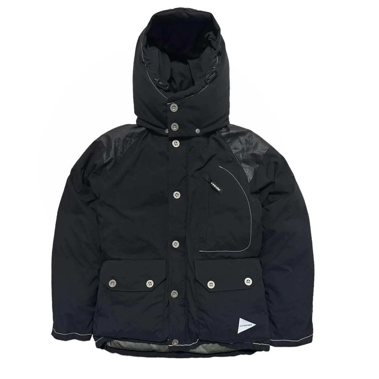 And Wander Black Down Puffer Jacket