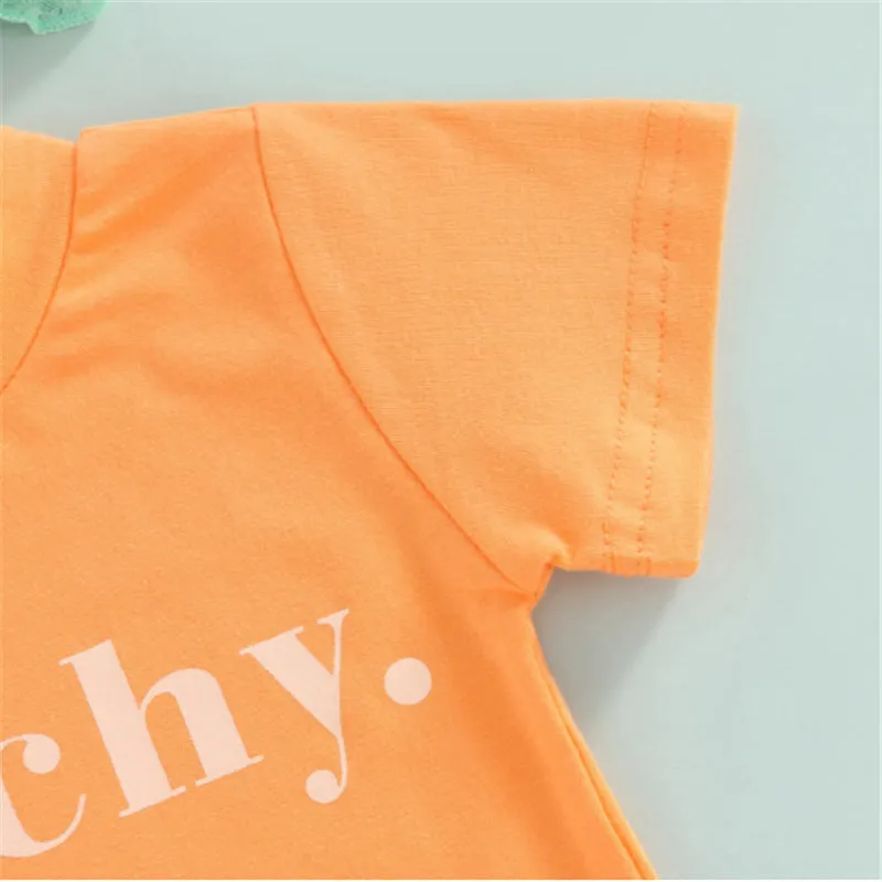 Baby Peach Printed Suit