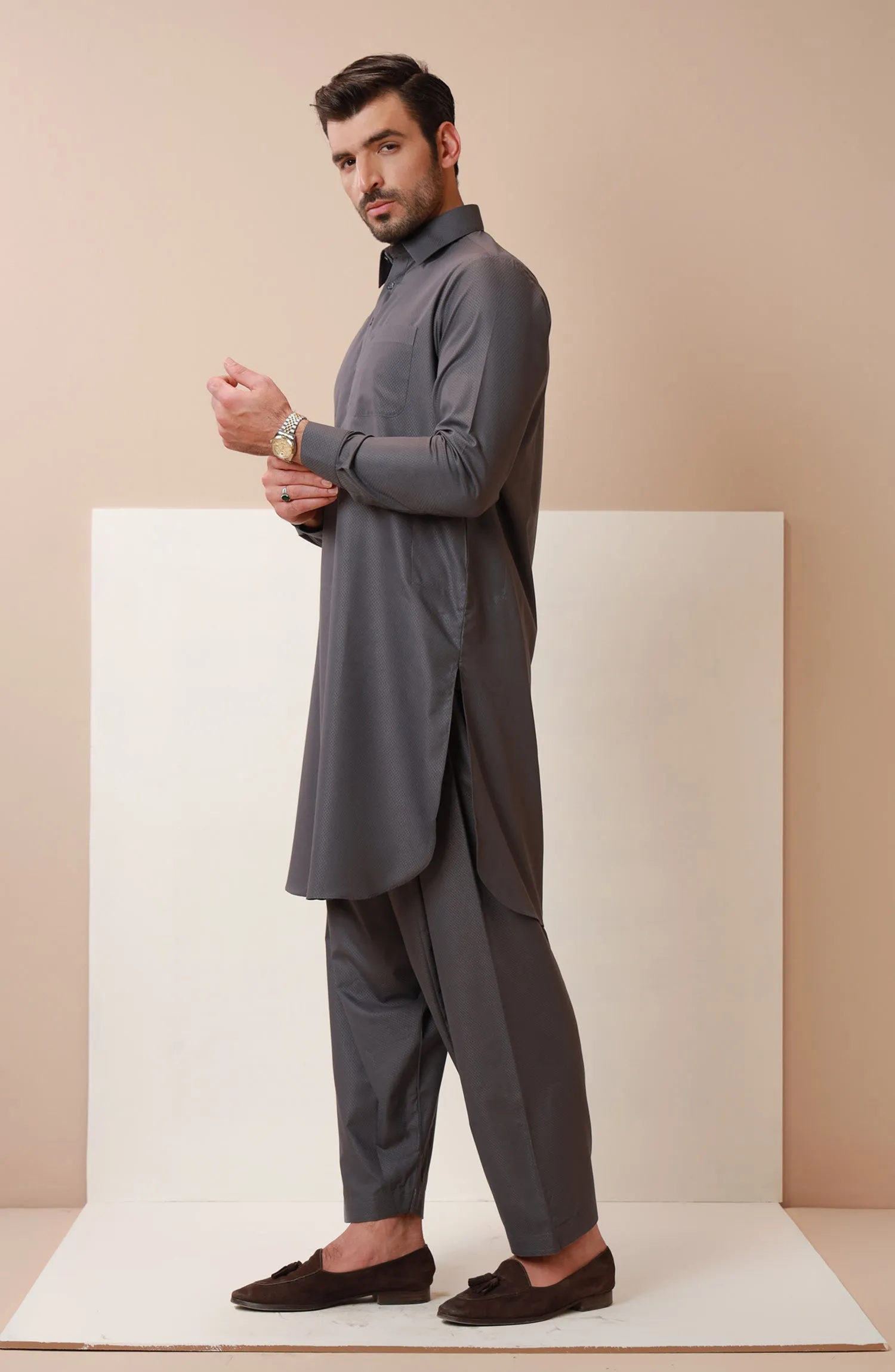 Basic Shirt Collar Shalwar Suit