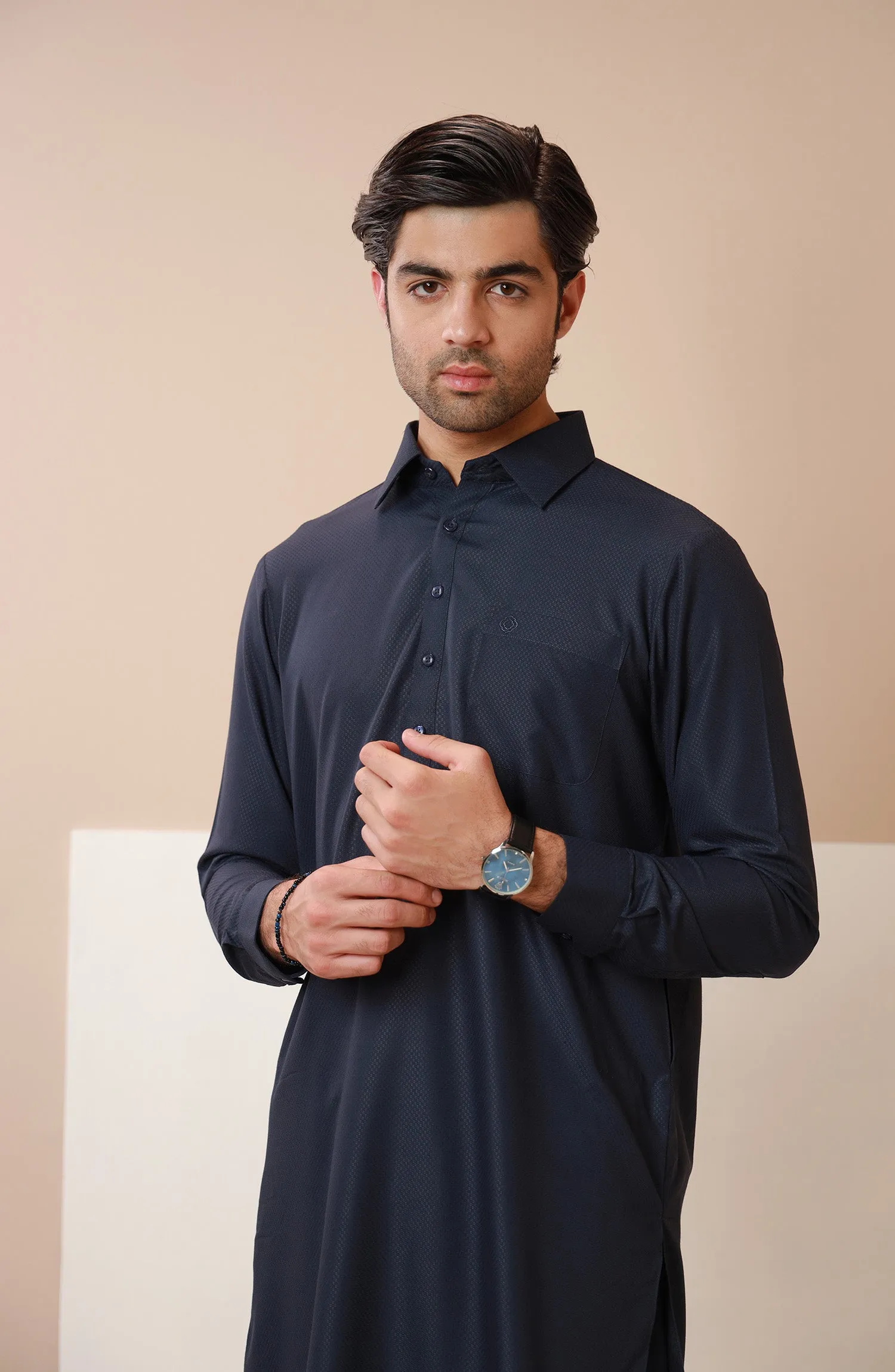 Basic Shirt Collar Shalwar Suit