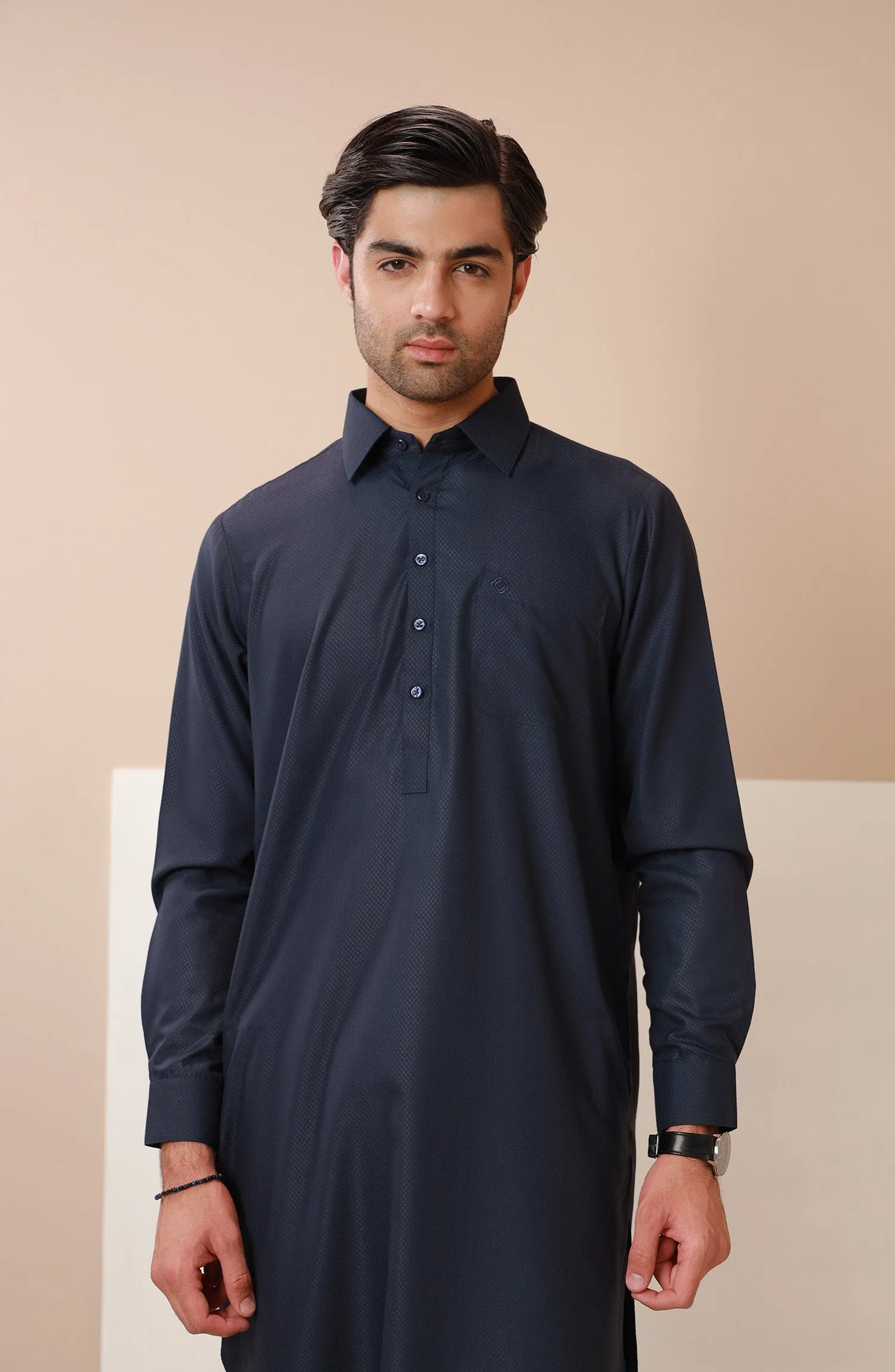 Basic Shirt Collar Shalwar Suit