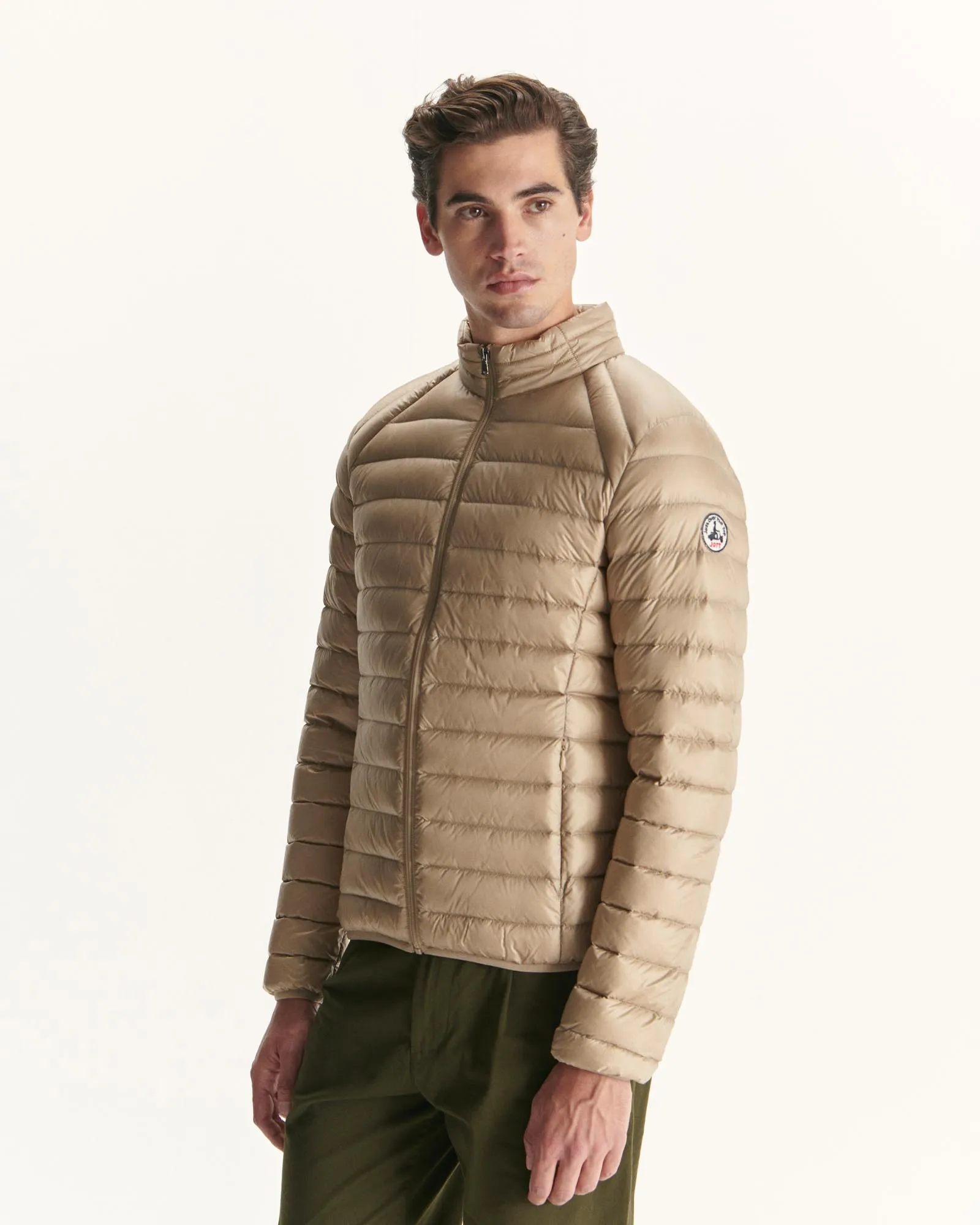 Beige Lightweight down jacket Mat