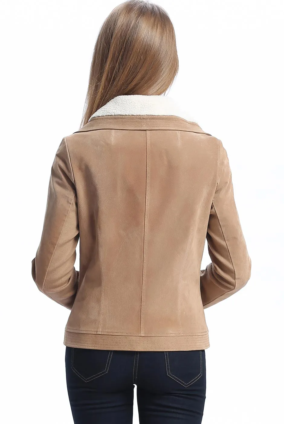 BGSD Women Chana Suede Leather Jacket