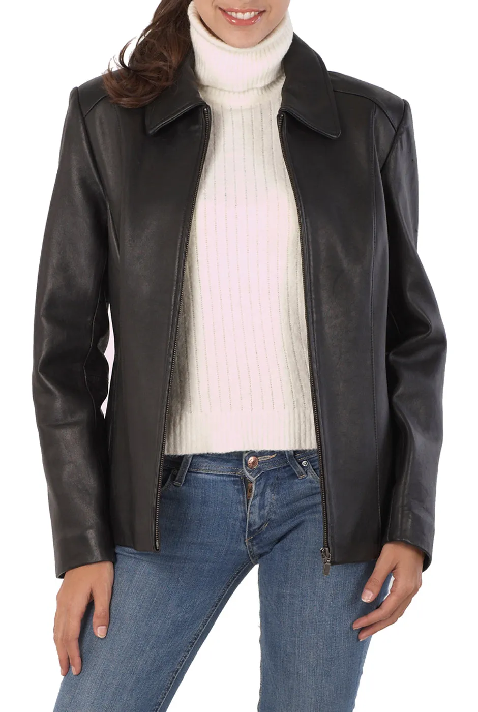 BGSD Women Miranda Lambskin Leather Jacket