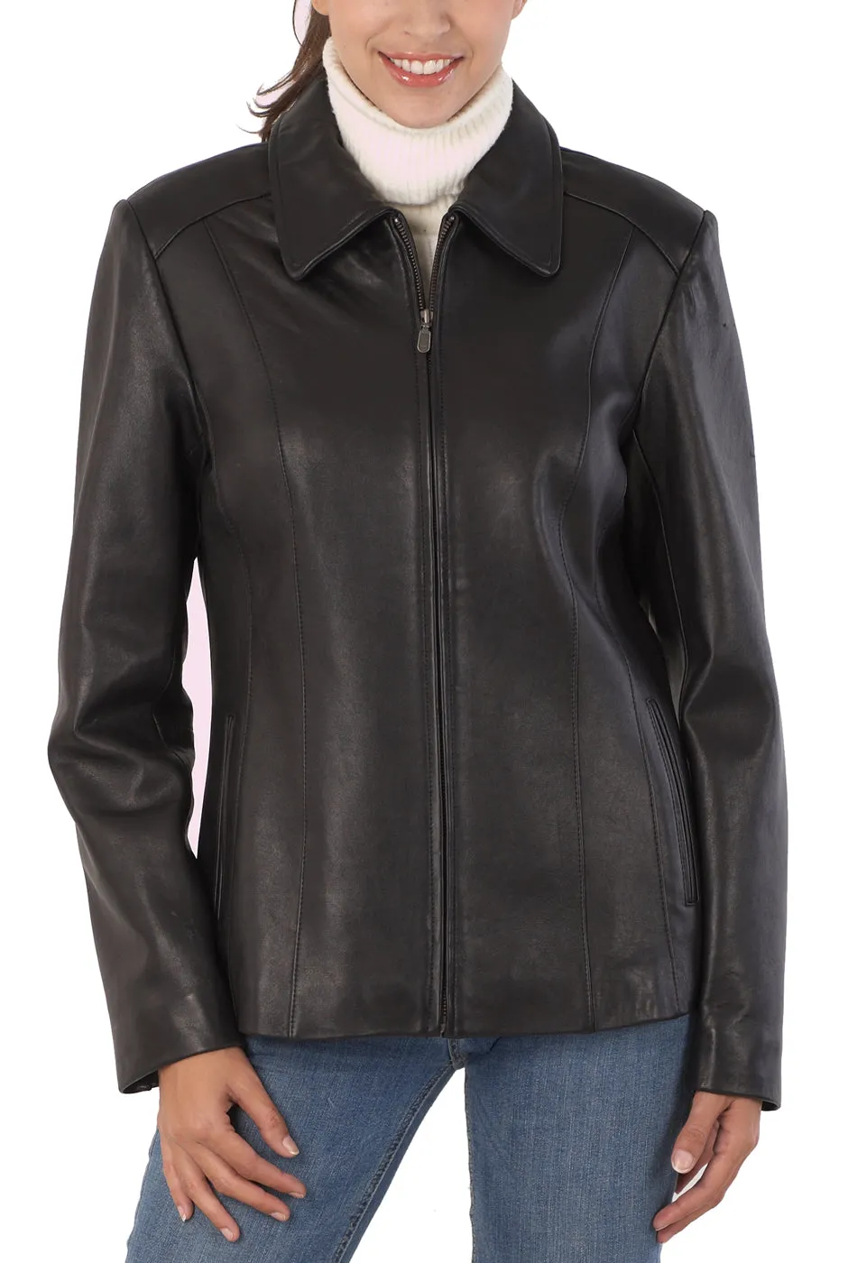 BGSD Women Miranda Lambskin Leather Jacket