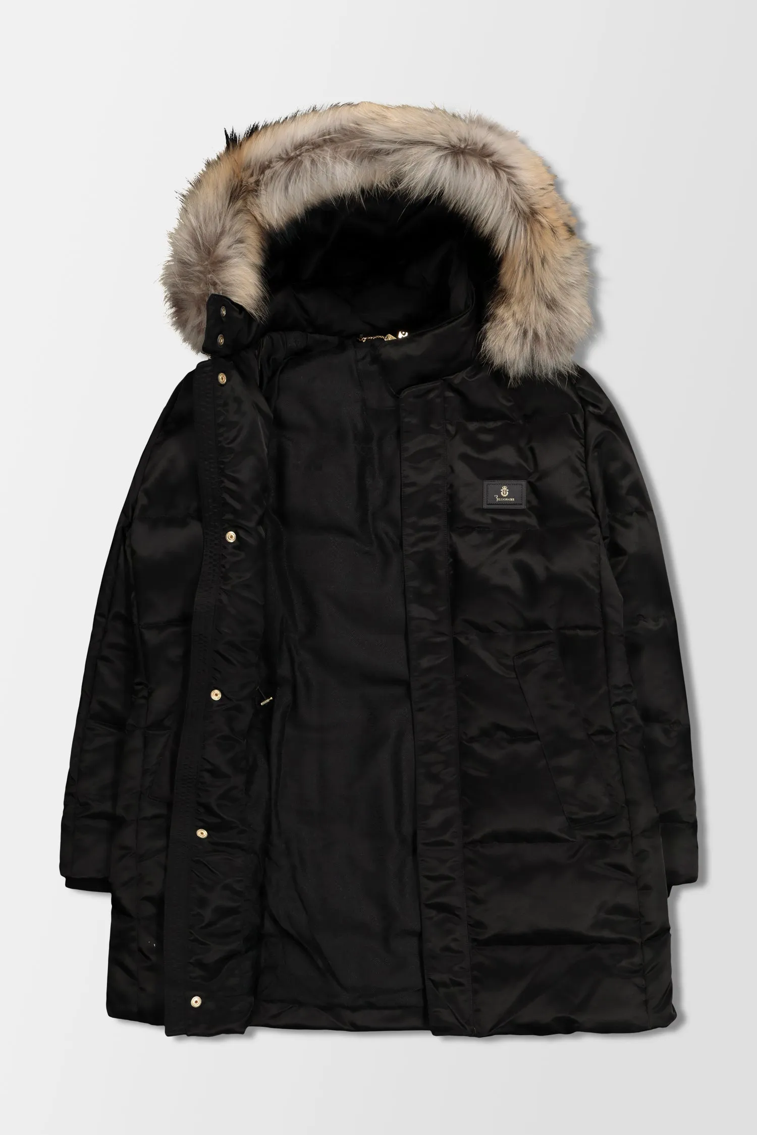 Billionaire Black Long Down Jacket