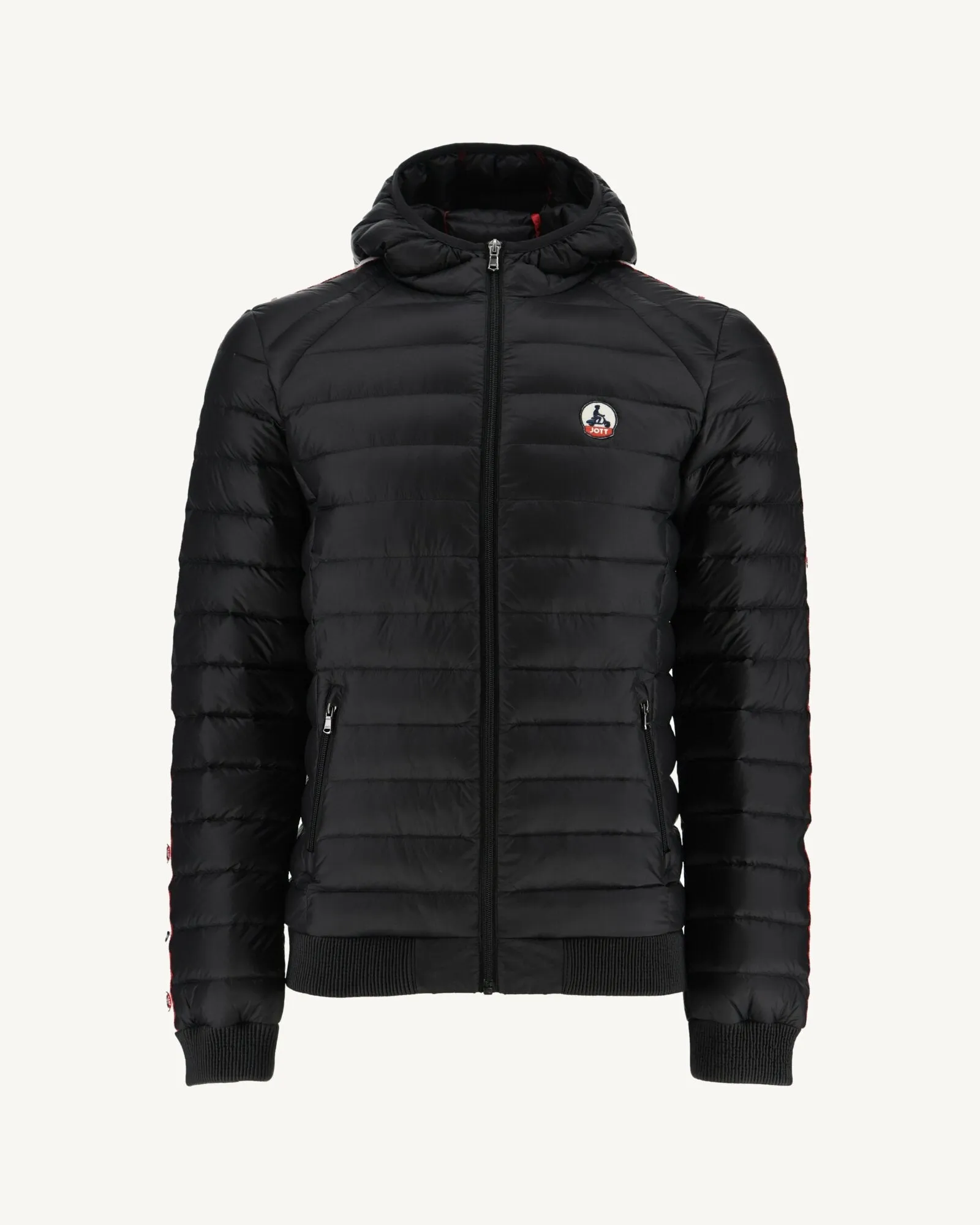 Black Hooded down jacket Colin