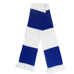 Blue & White Bar Scarf