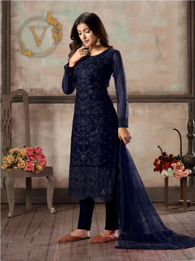 Blue Designer Salwar Suit