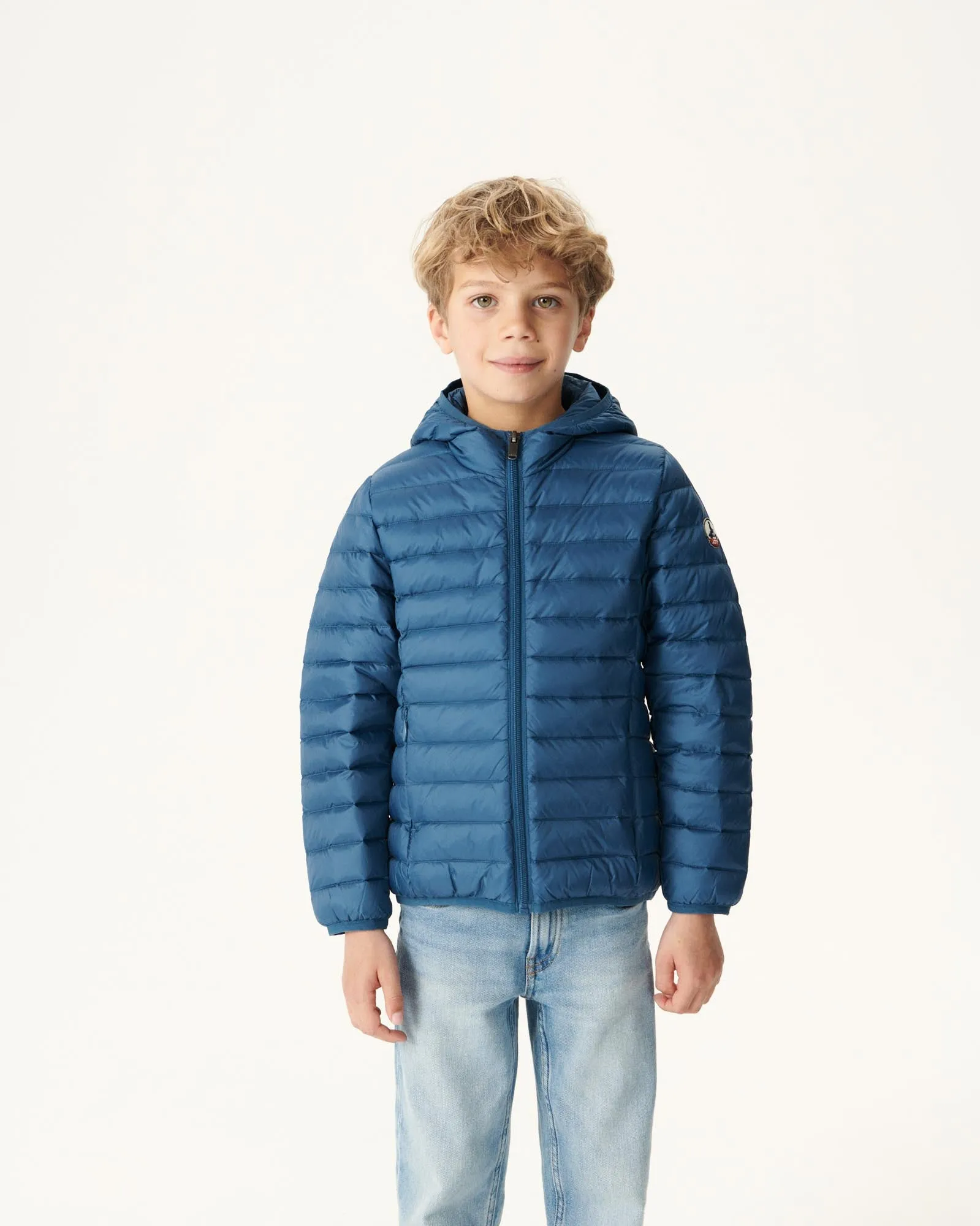 Blue jeans Hooded down jacket Hugo