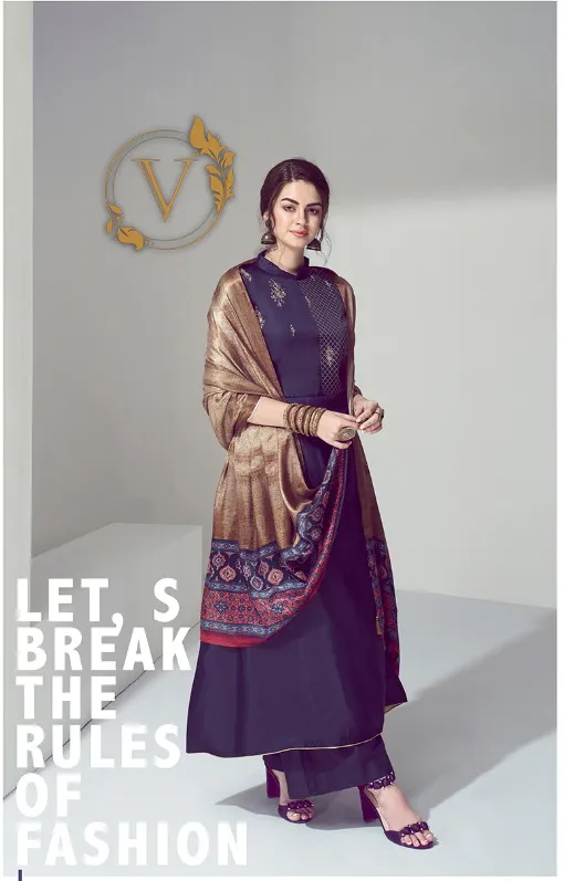 Blue Salwar Suit with Embroidery