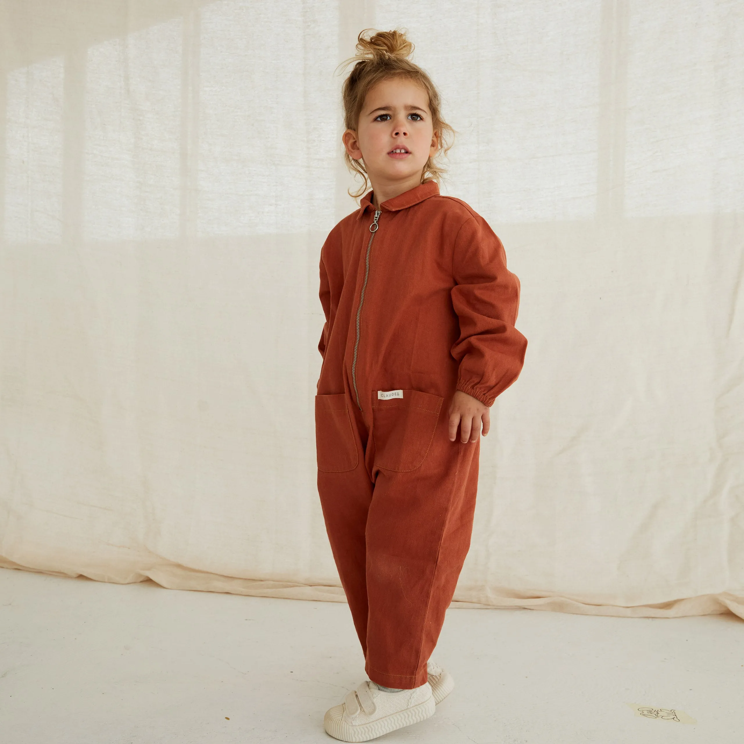 Boiler Suit Romper - Russet