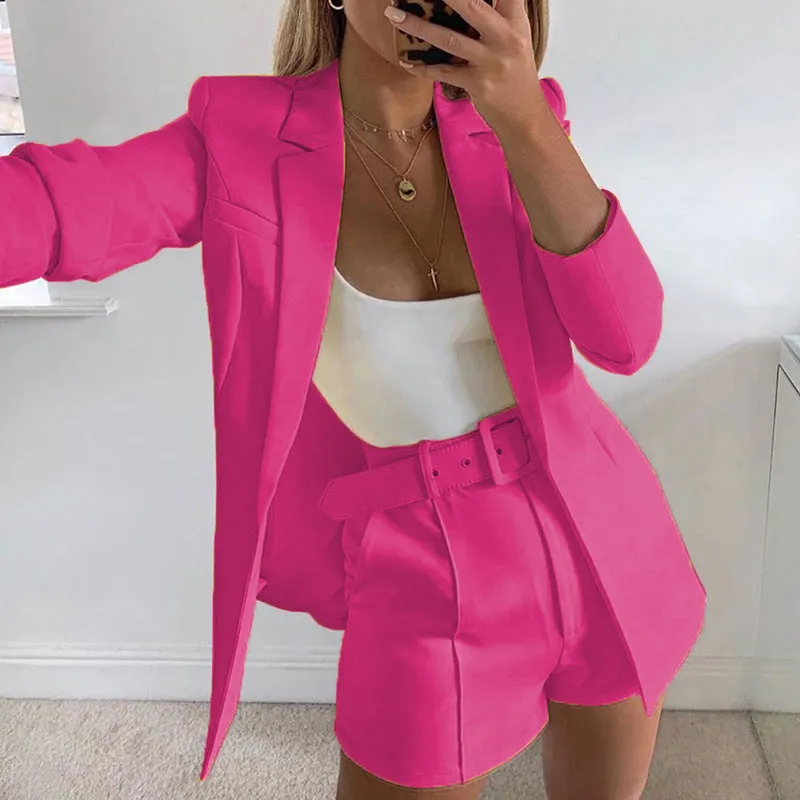 Boyfriend Women's One Button Blazer Suit Jacket