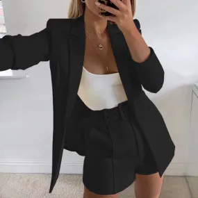 Boyfriend Women's One Button Blazer Suit Jacket