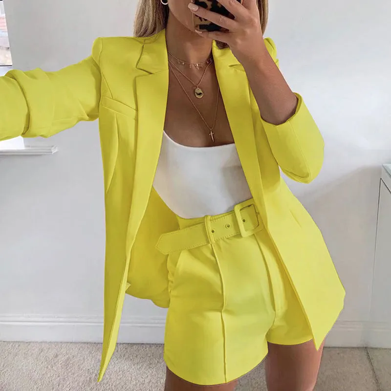 Boyfriend Women's One Button Blazer Suit Jacket