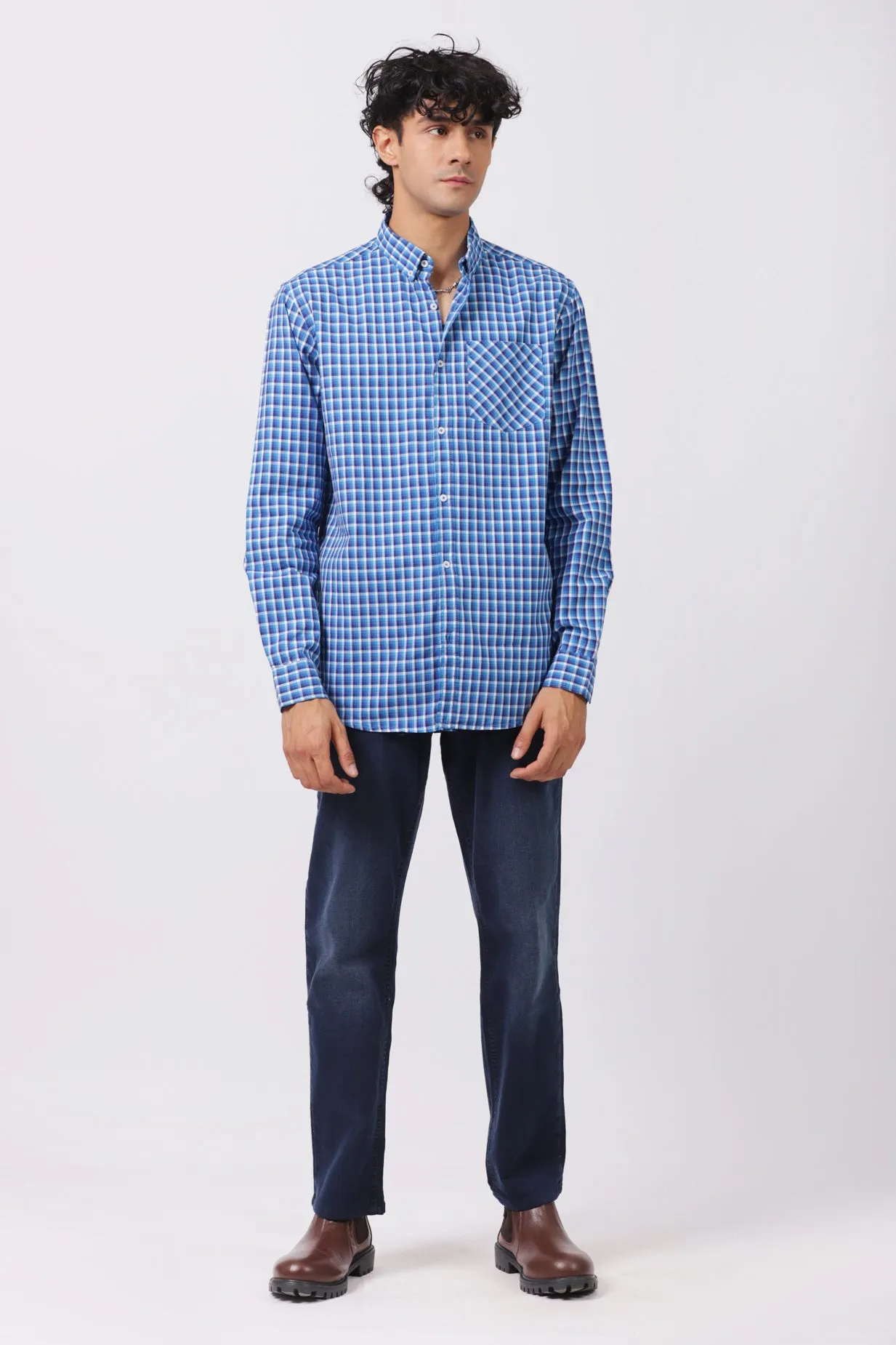 BUTTON DOWN CHECK SHIRT