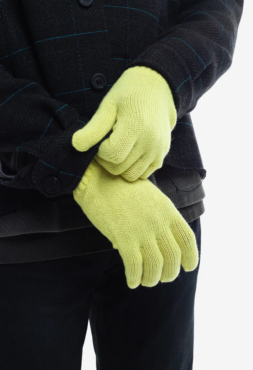 Cashmere Blend Gloves / Citronella