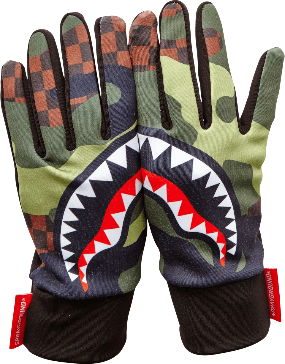 CHECKER CAMO GLOVES