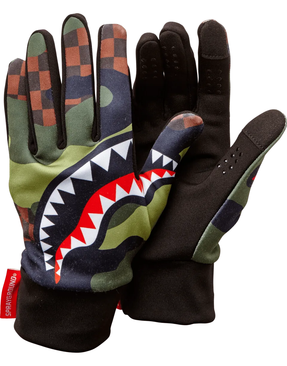 CHECKER CAMO GLOVES