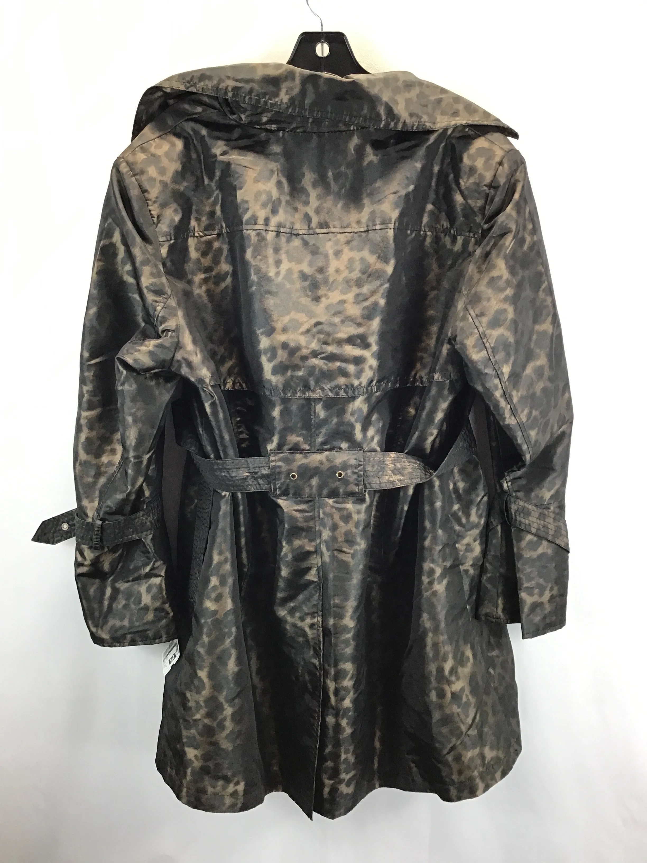 Coat Trench Coat By Alfani In Animal Print, Size: Xl