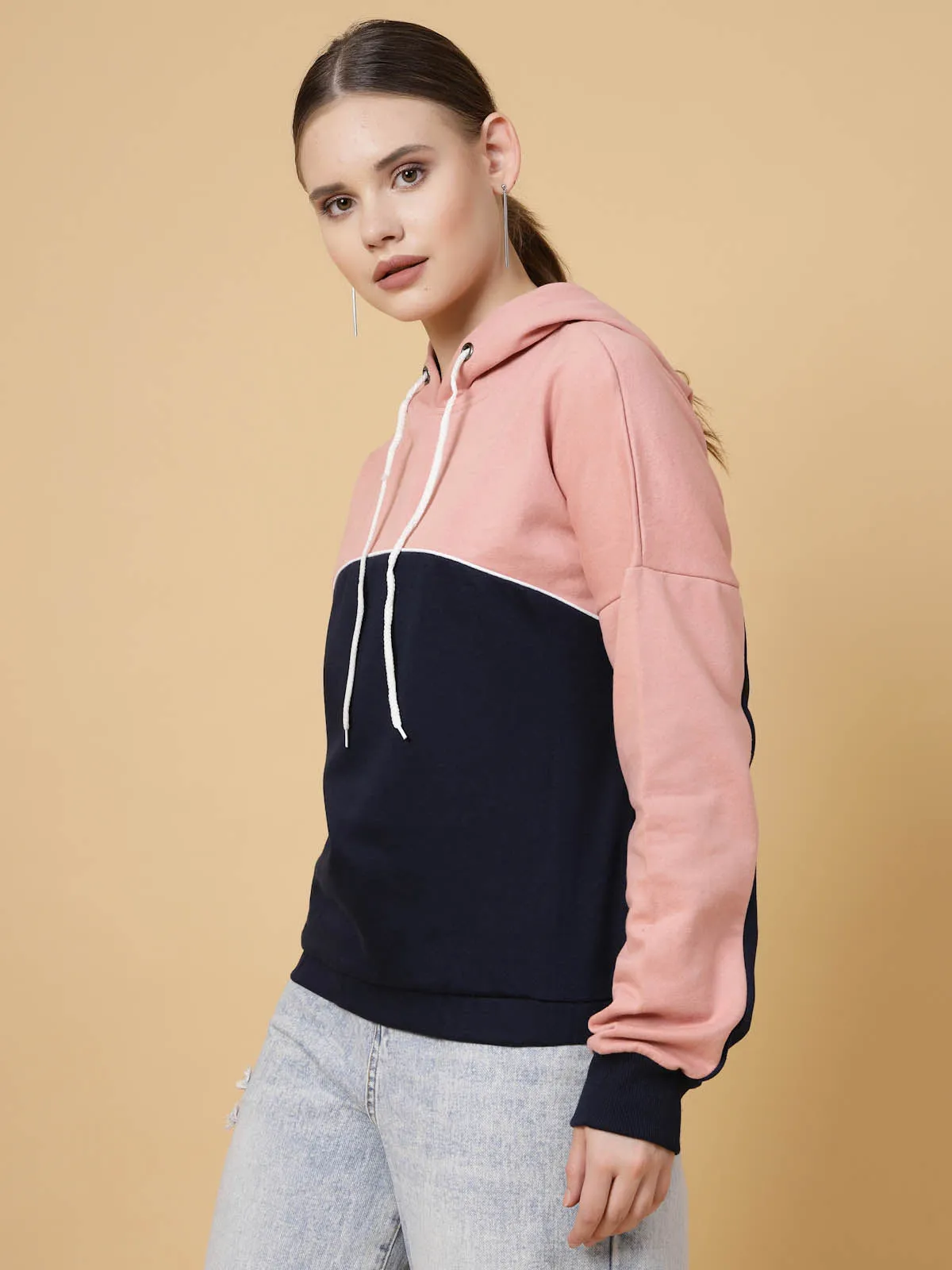 Colourblock Hooded Sweatshirt