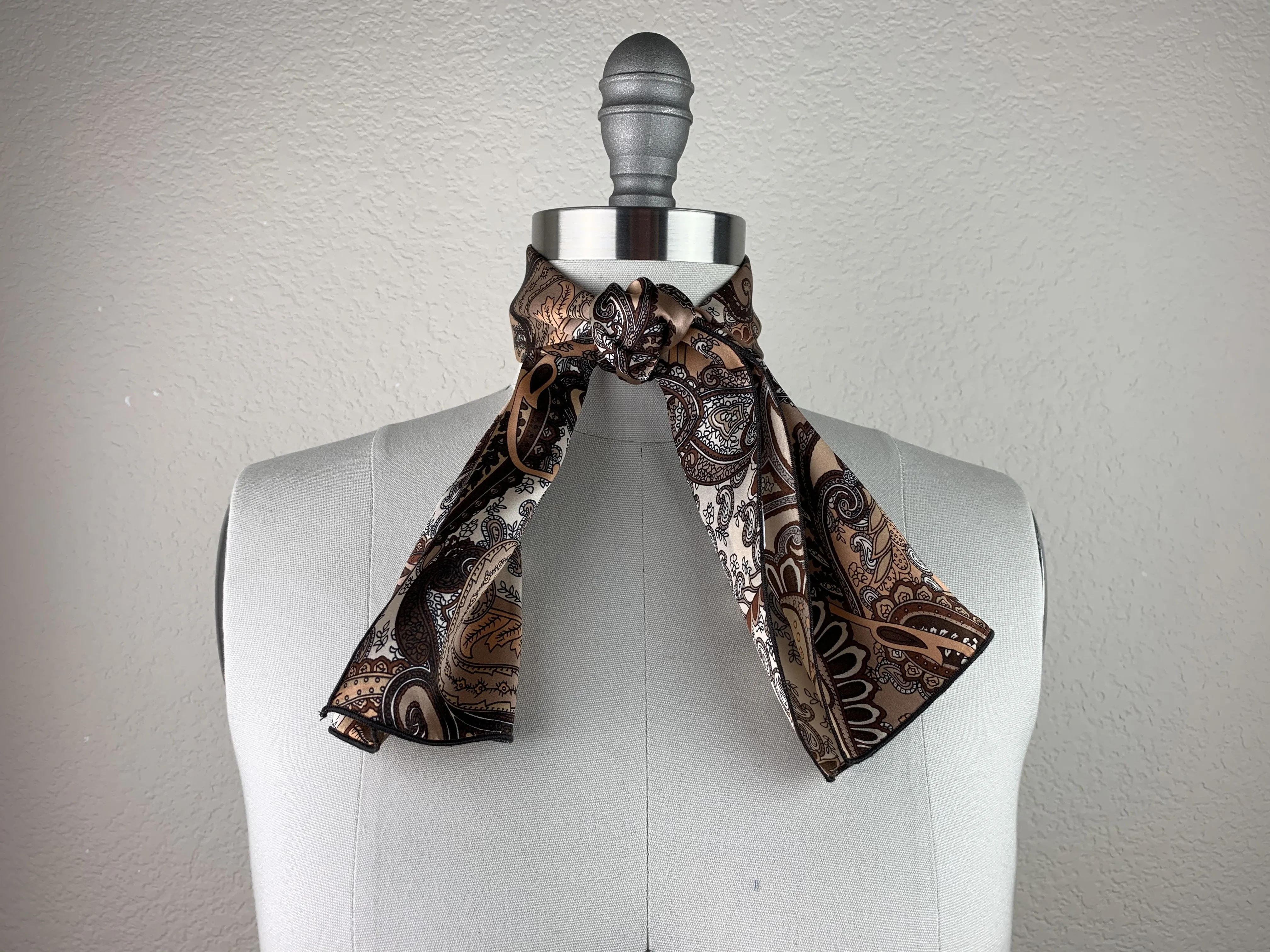 CR Earthy Paisley Silk Scarf