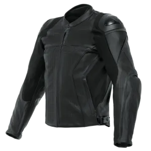 Dainese Racing 4 Leather Jacket Perforated Black/Black/Black