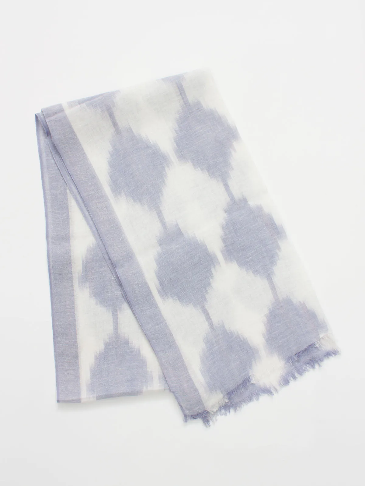 Diamond Ikat Scarf, Lilac