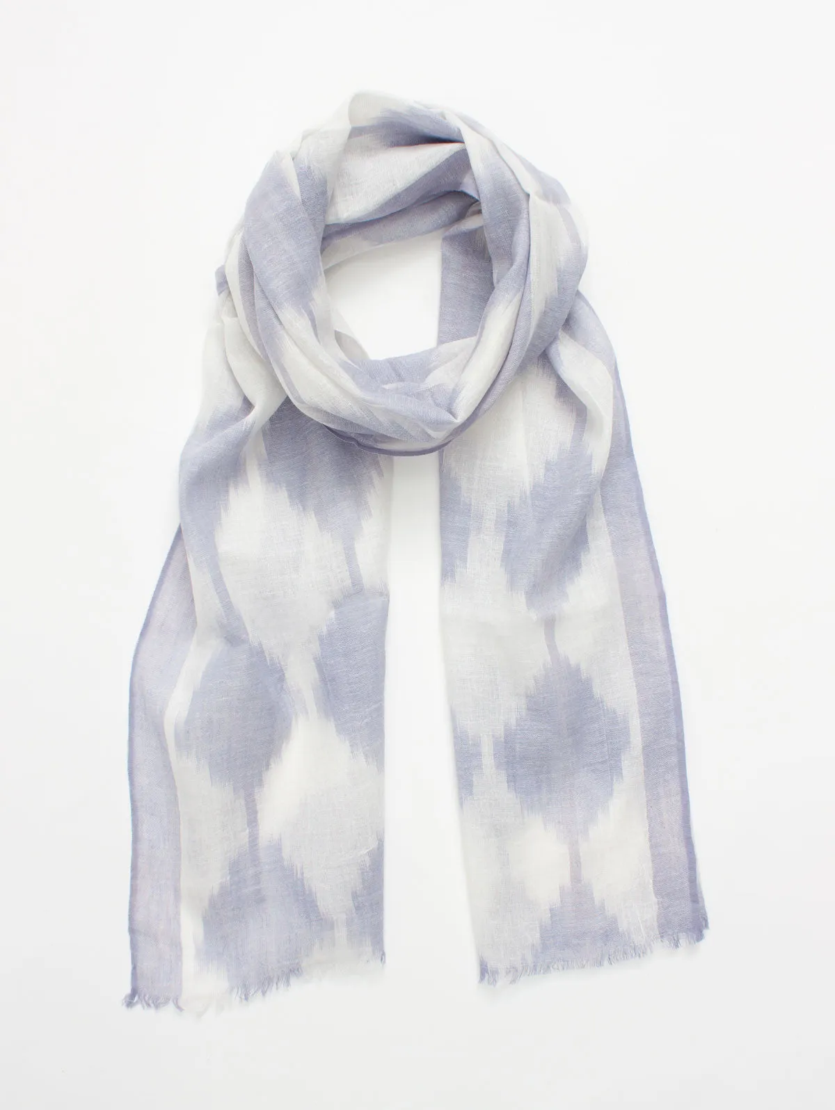 Diamond Ikat Scarf, Lilac