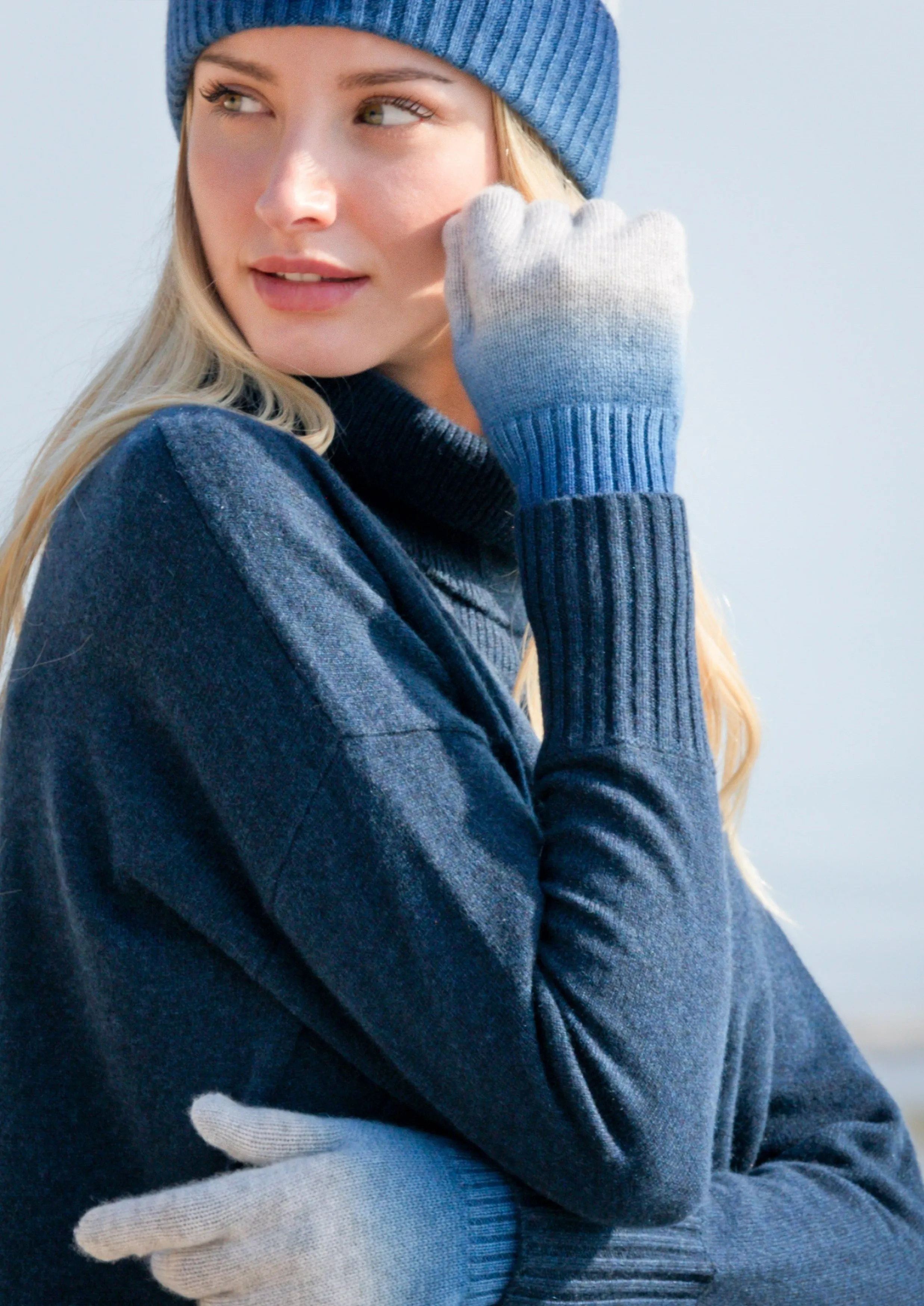 Dip Dye Cashmere Gloves