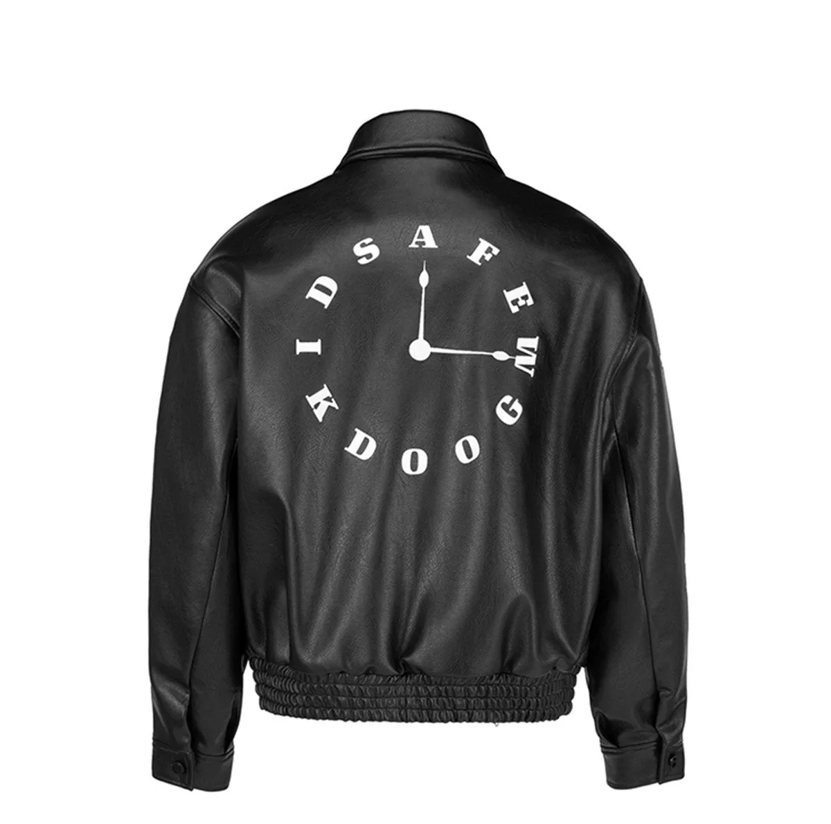 Clock Leather Jacket by DONCARE - AFGK: Stylish Leather Jacket with Timeless Appeal