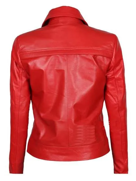 Emma Swan Red Leather Jacket