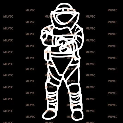 EOD Bomb Suit Vinyl Decal