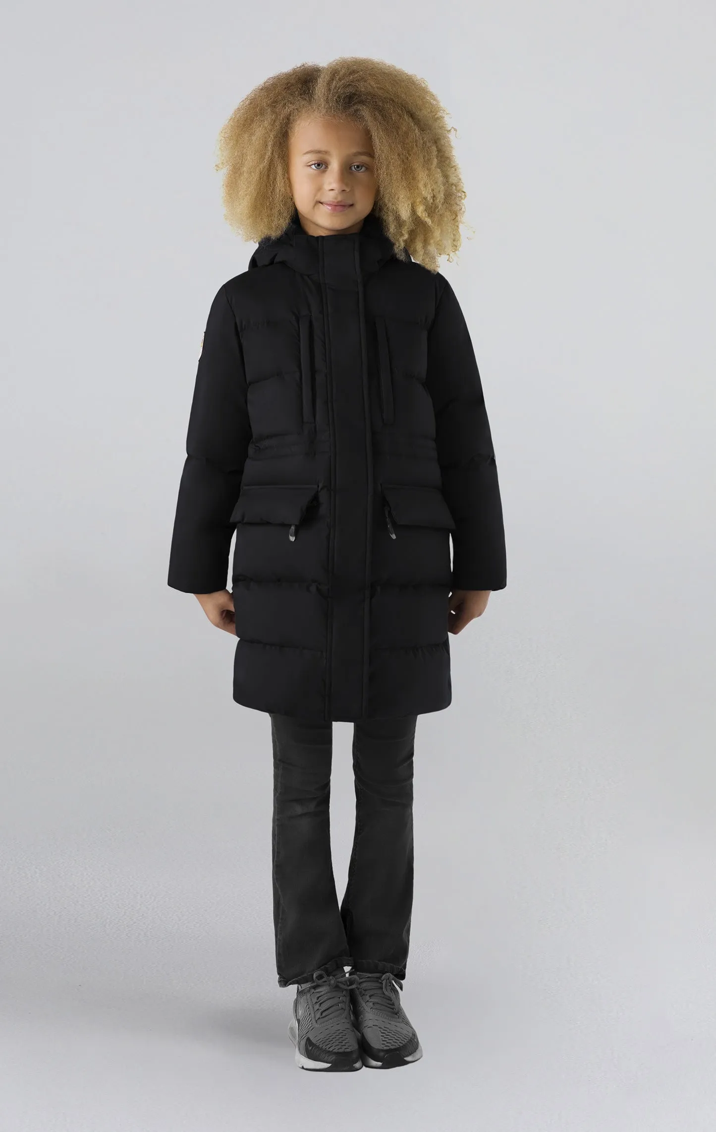 Fara Girl's Long Down Jacket