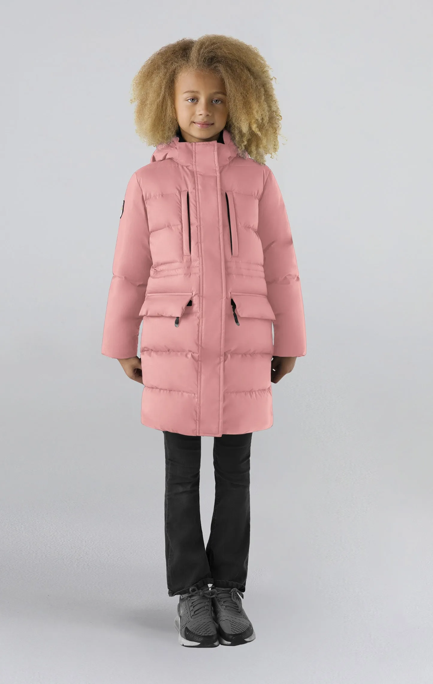 Fara Girl's Long Down Jacket