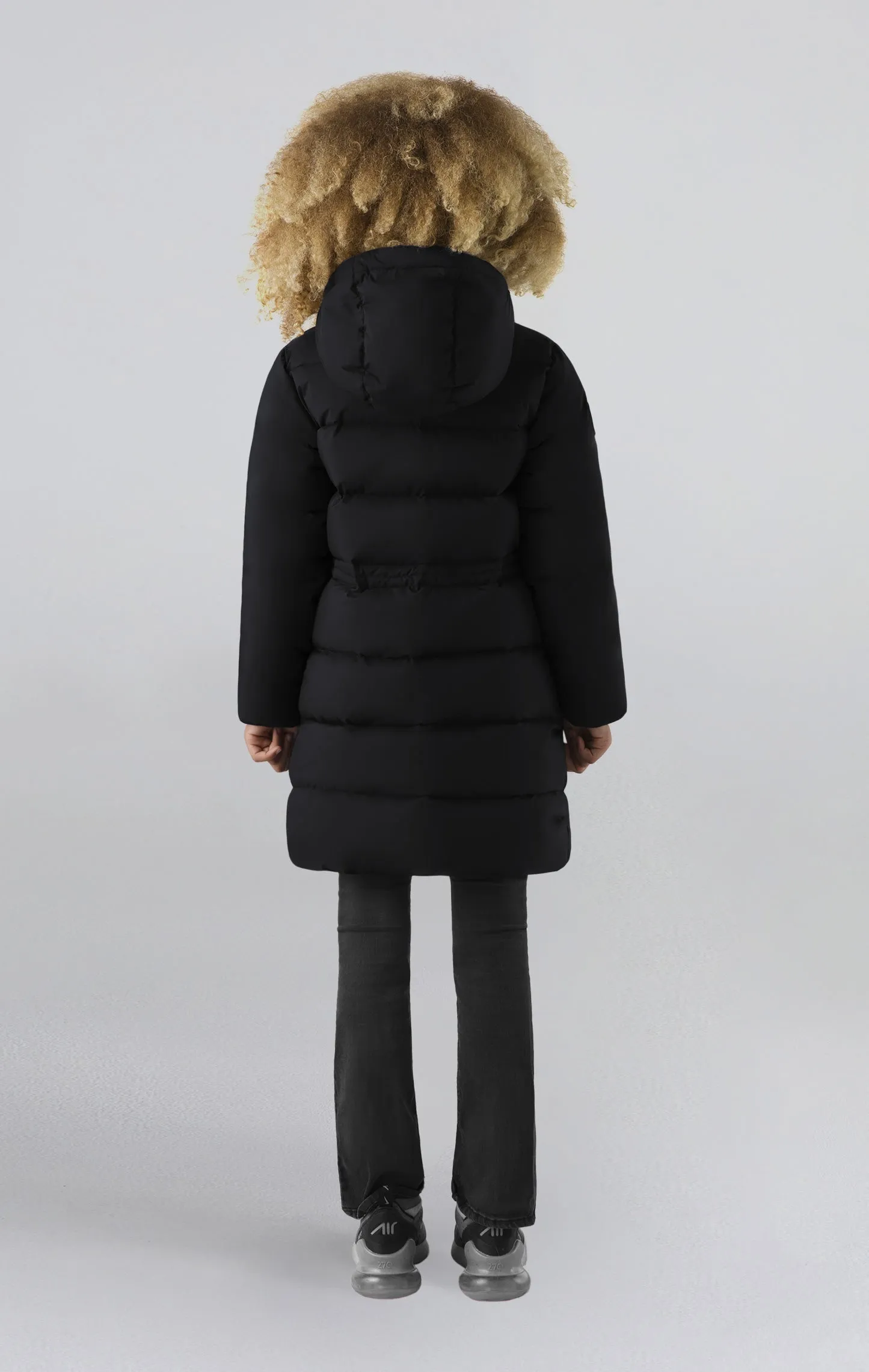 Fara Girl's Long Down Jacket