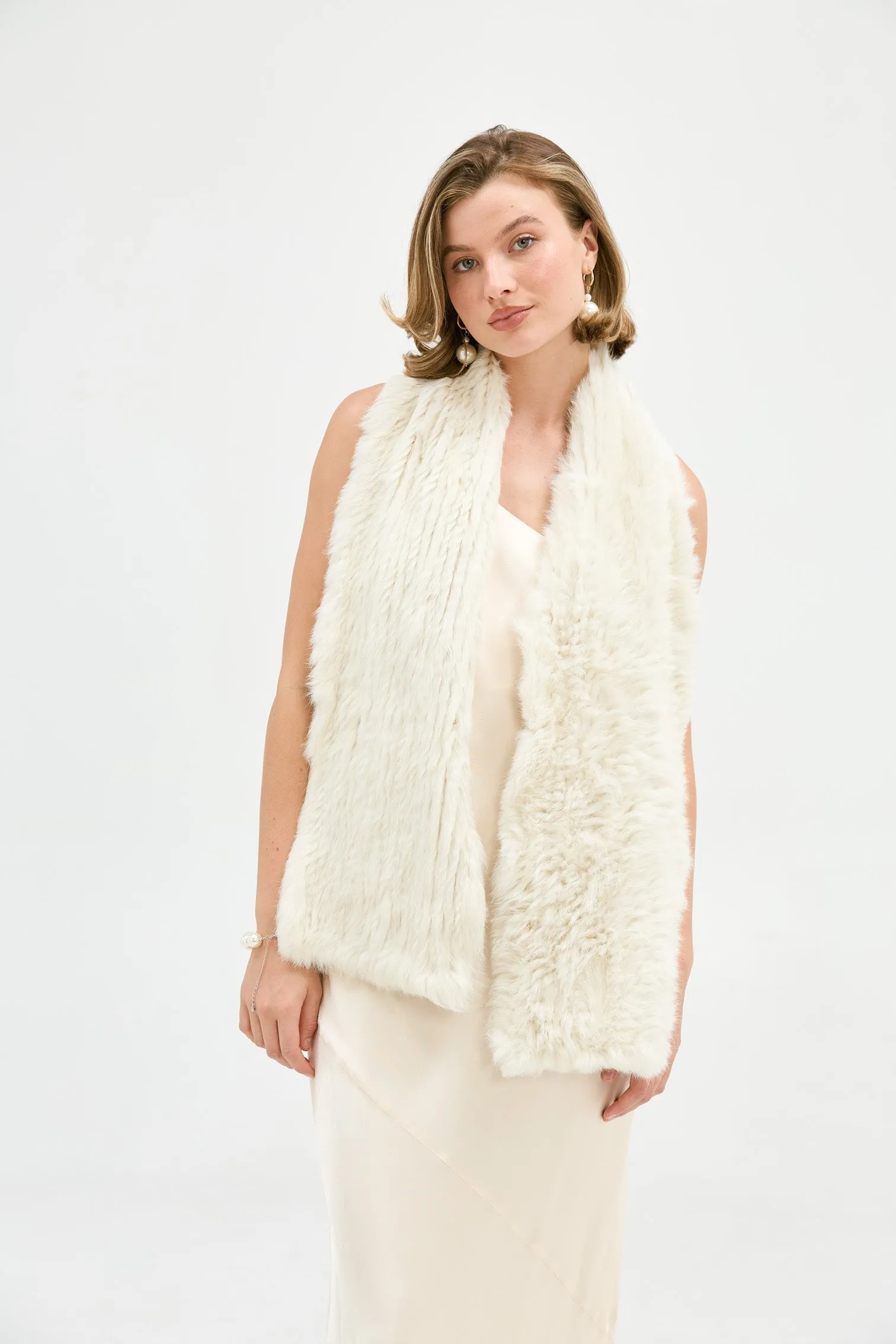 Faux Rome Scarf - Ivory