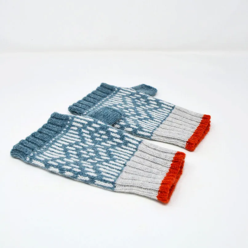 Fingerless Gloves - Dundee Graphics Collection - Lichen