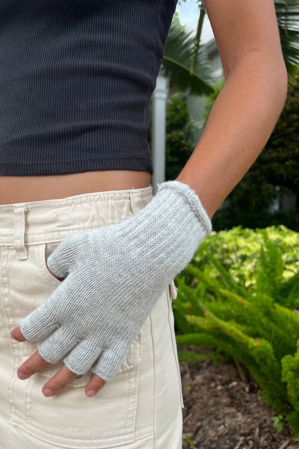 Fingerless Wool Gloves