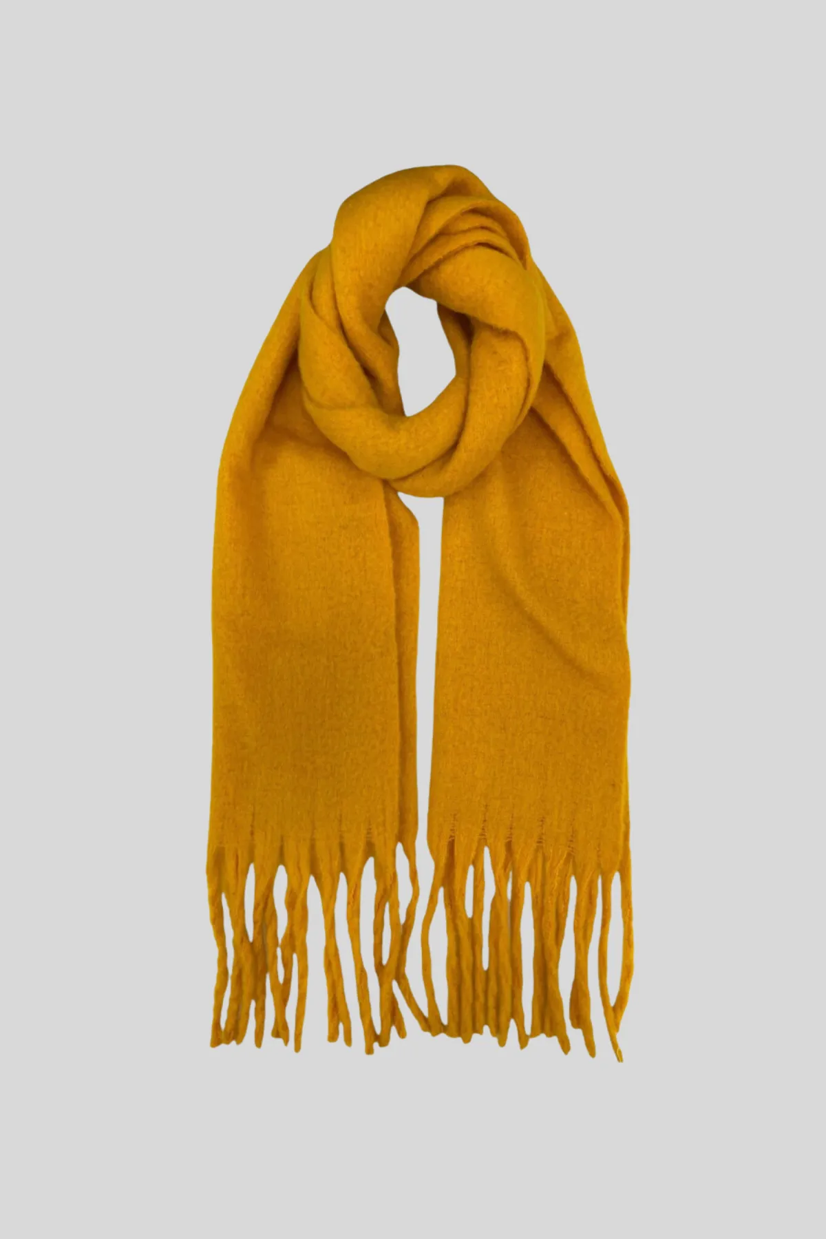 Fluffy Mustard Supersoft Scarf