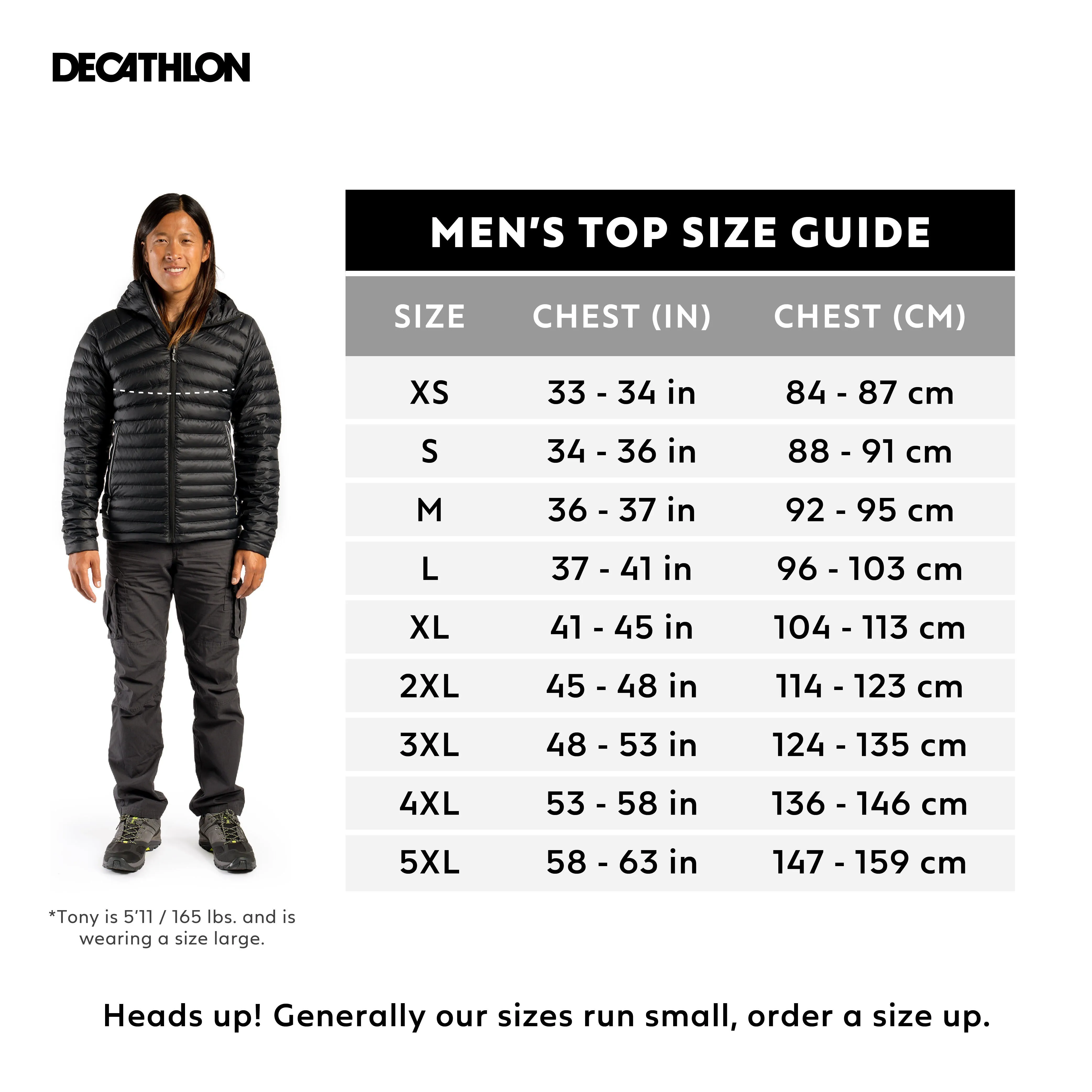 Forclaz Men's MT100 Hooded Down Puffer Jacket