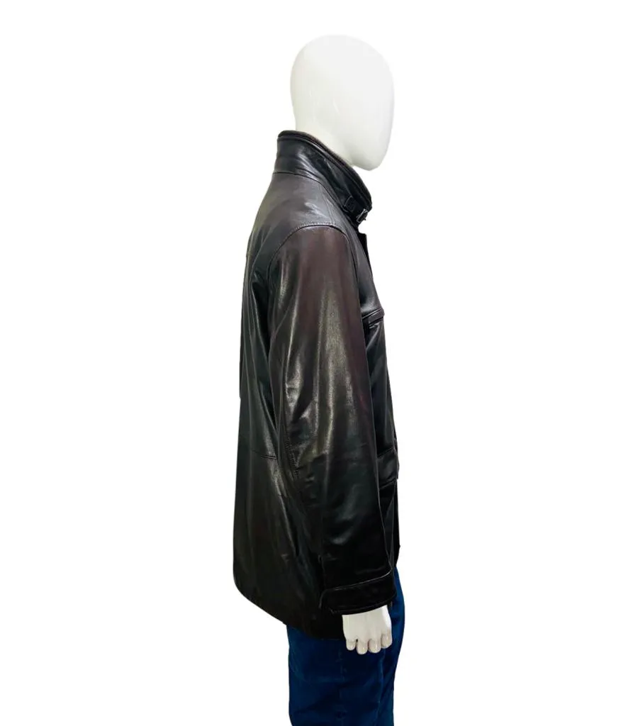 Fratelli Rossetti Genuine Leather Jacket - Size 56IT (Optimized English E-commerce Product Title)