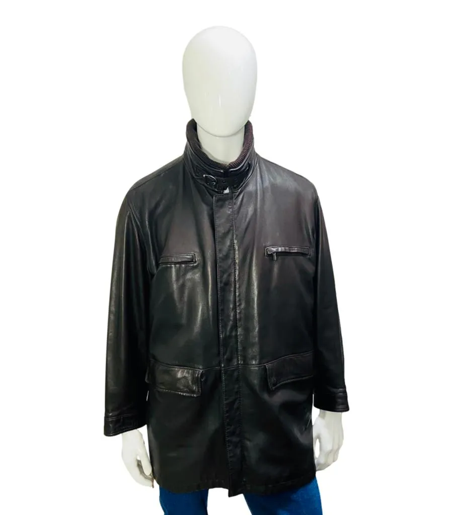 Fratelli Rossetti Genuine Leather Jacket - Size 56IT (Optimized English E-commerce Product Title)