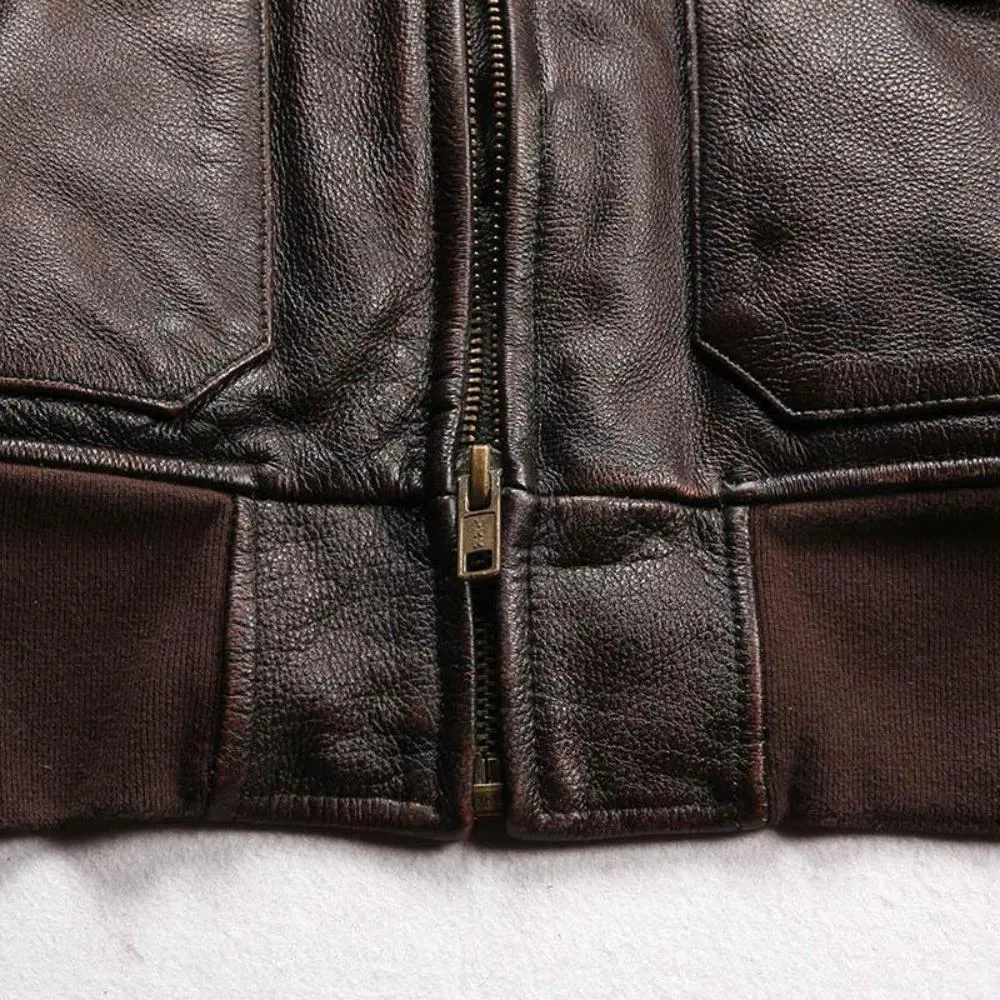 G1 Air Force Leather Bomber Buffalo Leather Jacket